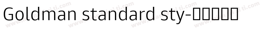 Goldman standard sty字体转换